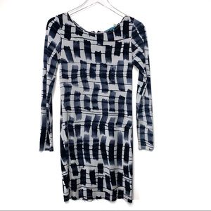 Alice + Olivia Stretch Bodycon Dress Blue Size S